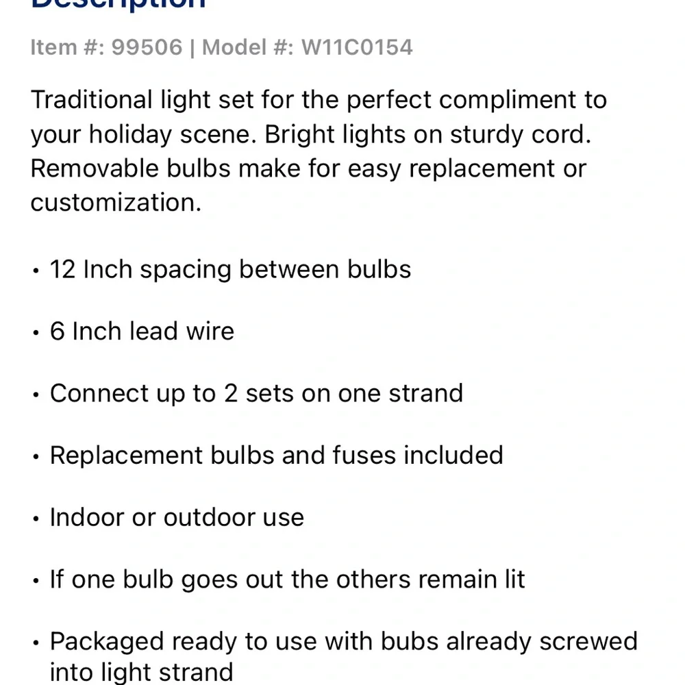NEW Holiday Living 25Ct C9 Clear‎ Christmas Holiday Incandescent 25Ft